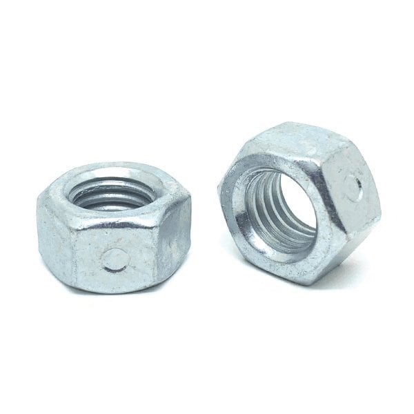 Boltsandnuts.Com Reversible Lock Nut, 3/8"-24, Steel, Zinc Plated, 2000 PK 37F2WHN2Z-2000 - main